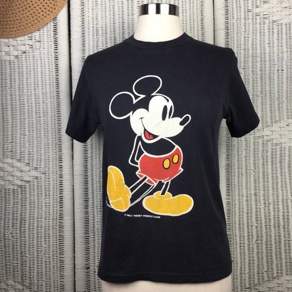 Vintage 70’s Micky Mouse Tee Classic Pose - Picture 1 of 12